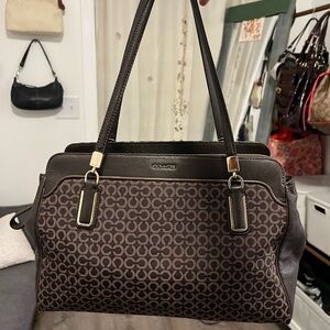 Coach Brown Signature Handbag
